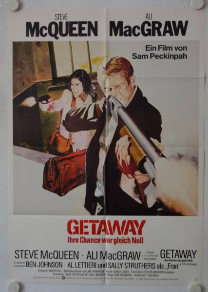 Getaway originales deutsches Filmplakat (R80)